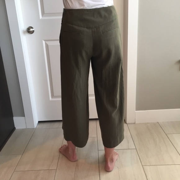 Anthropologie Elevenses Wide Leg Flow Cropped Pant - Picture 4 of 4
